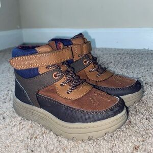 Carter's Toddler High-top Hiking Brown Boots, Size US 8M Kids